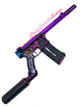 Custom 1-1 Anodized Marble with violet splash Airtac / Pooty Edge Speedsoft Airsoft Build