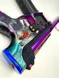 Custom 1-1 Anodized Marble with violet splash Airtac / Pooty Edge Speedsoft Airsoft Build